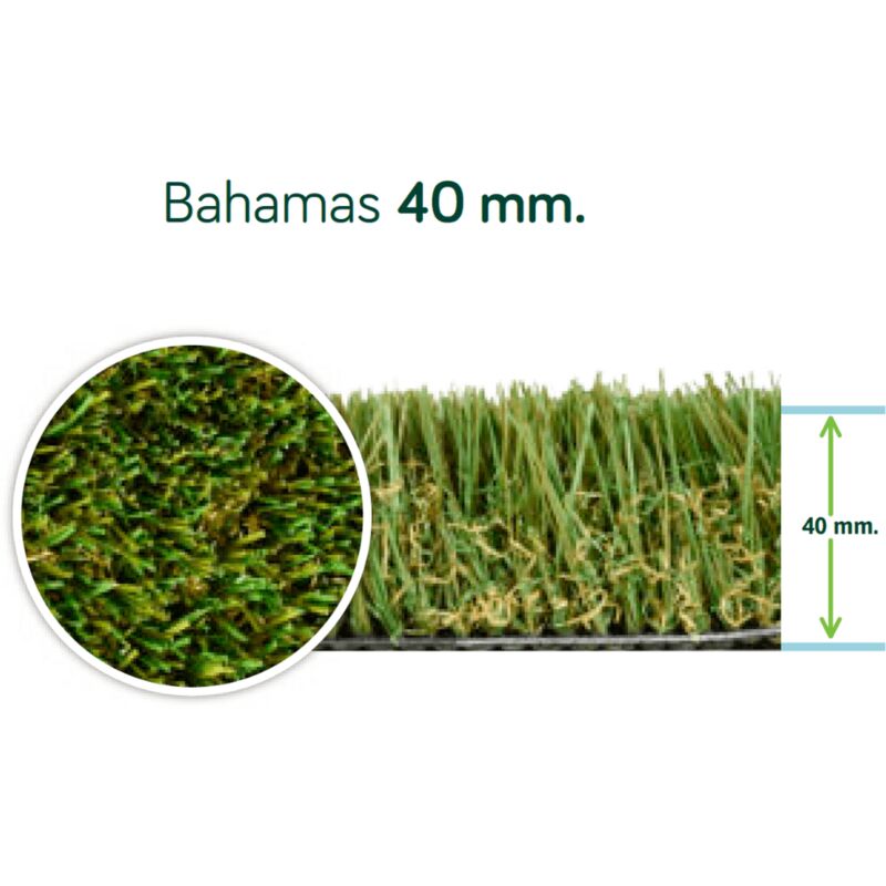 

Césped Artificial Bahamas 40 mm - 2x5 metros -