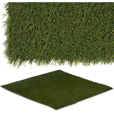 Césped artificial para terraza y balcón suave 30 mm 20/10 cm 100 x 100 cm