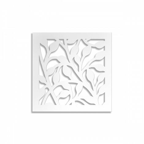 CESPUGLIO - Pannello in PVC traforato - Parasole - Colore: bianco - Misura: 98x98 cm