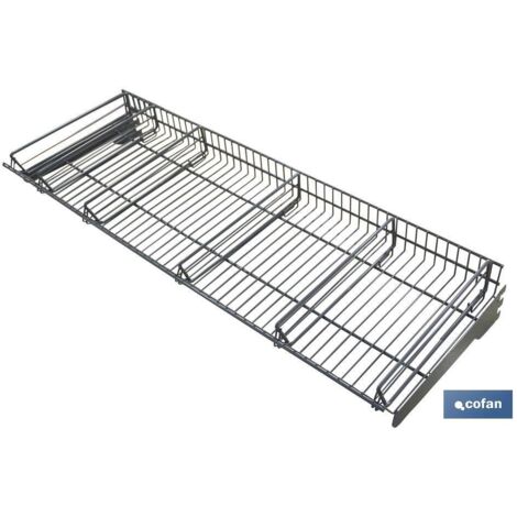 CESTA 5 HUECOS PARA EXPOSITORES 1000X400MM.