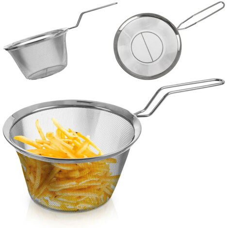 Cesta coladora para freír papas fritas con inserto de olla de acero