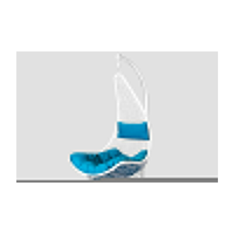 

Cesta colgante con cojín azul y base incluido xn-2005 blanco