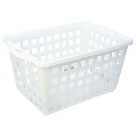 Cesta con agujeros blanca 53X36 h 34 2200Hd2 Giganpl
