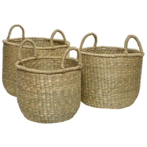 Cesta con manici 35x27 cm naturale