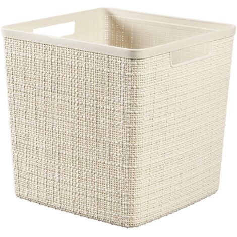 CESTA CUADRADA JUTE 17L