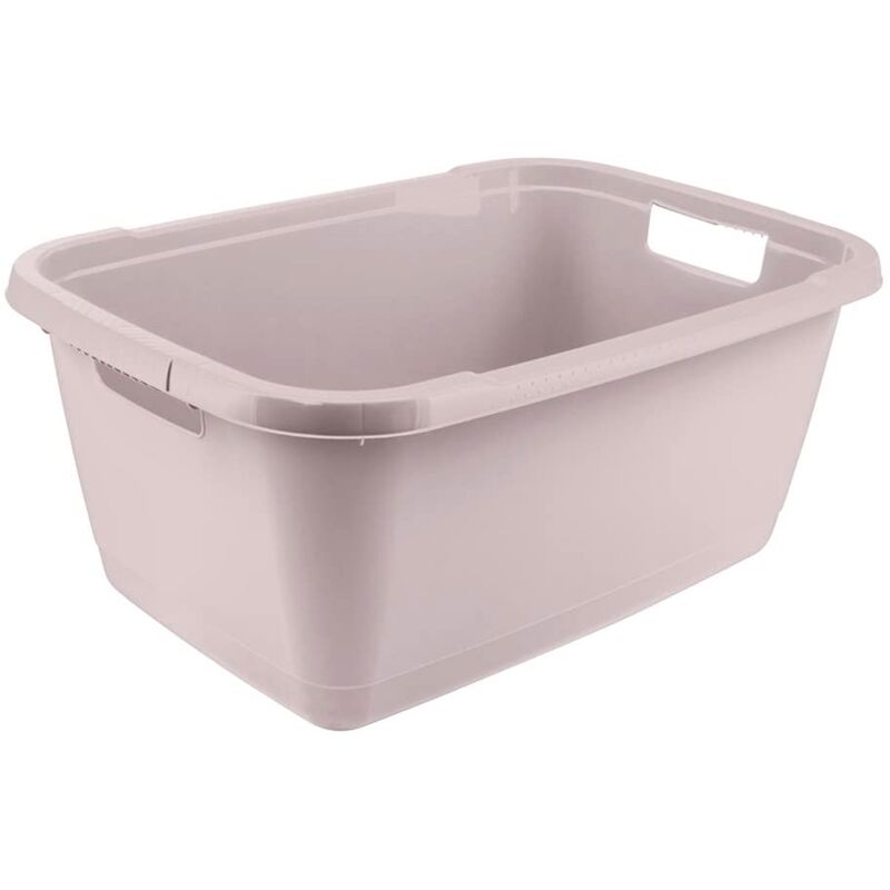 Cesta da Biancheria, Plastica Resistente, 32 l, Aenna, Grigio