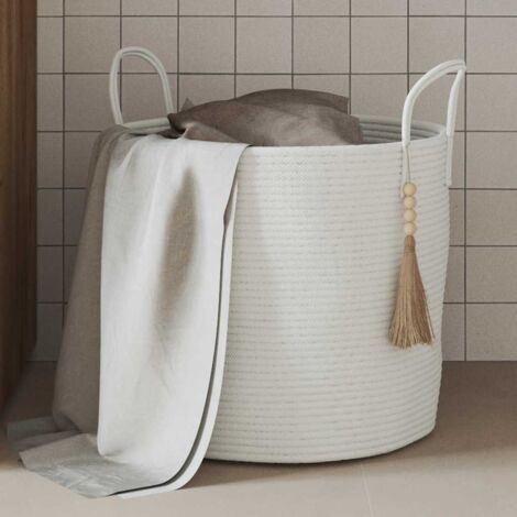 Cesta de almacenaje algodón  Ø40x35 cm