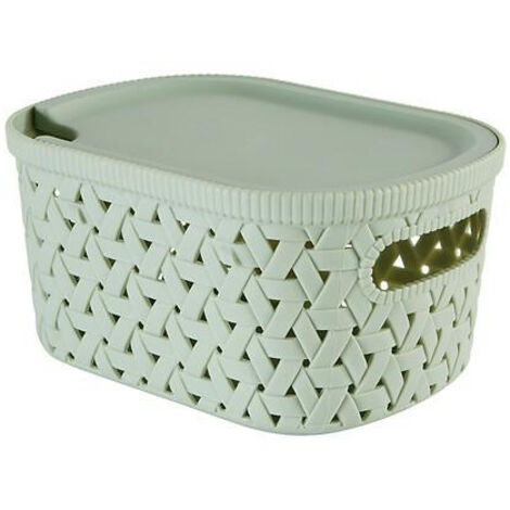 Cesta de almacenamiento de polipropileno color menta Tressy de 2,3 L