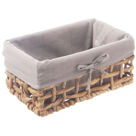 Cesta de almacenamiento natural de 26,5 x 17 x 12,5 cm