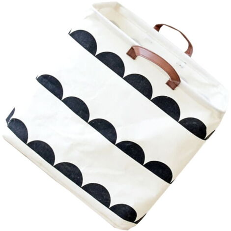 Cesta de almacenamiento plegable hecha de tela PE impermeable con una capa de lona para niños.