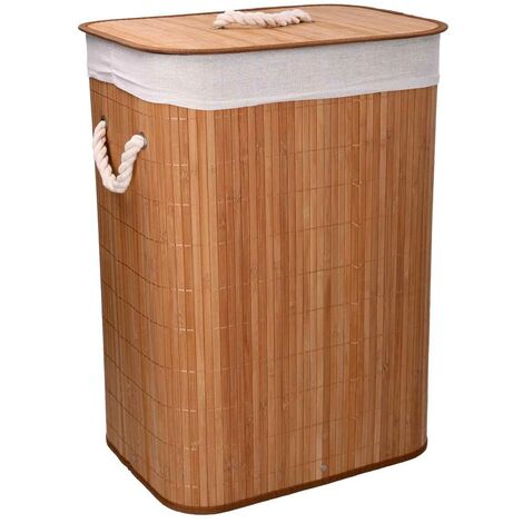 Cesta de bambú natural cm40x30h57