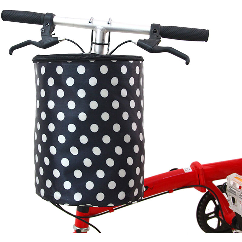 

Cesta de bicicleta Bolsa de cubo para manillar Paquetes delanteros de ciclismo Plegables extraibles con gancho y tapa Lona impermeable para mascotas