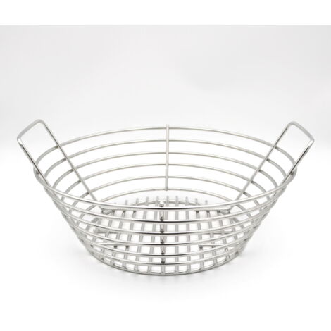 Cesta de carbón de acero inoxidable compatible con BGE grande
