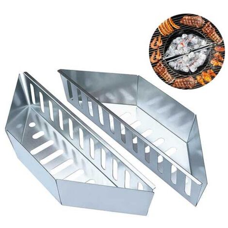 Cesta de carbón, paquete de 2 accesorios de cocina de repuesto para soporte de cesta para parrilla de barbacoa