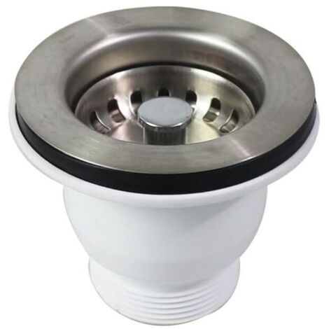 Cesta de drenaje de 85 mm, tapón de fregadero de acero inoxidable, colador de fregadero de 60 mm