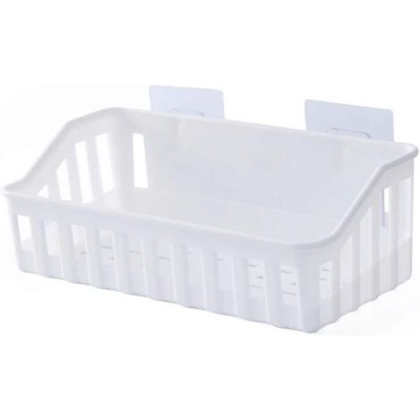 Cesta de ducha, cesta sin taladrar, jabonera autoadhesiva, soporte para baño de burbujas, estante de almacenamiento, jabonera, cesta de champú, estante de almacenamiento, fregadero de cocina, especier