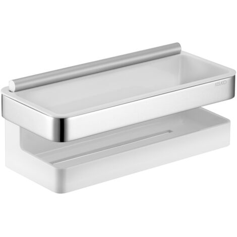 Cesta de ducha con racleta Moll - gris