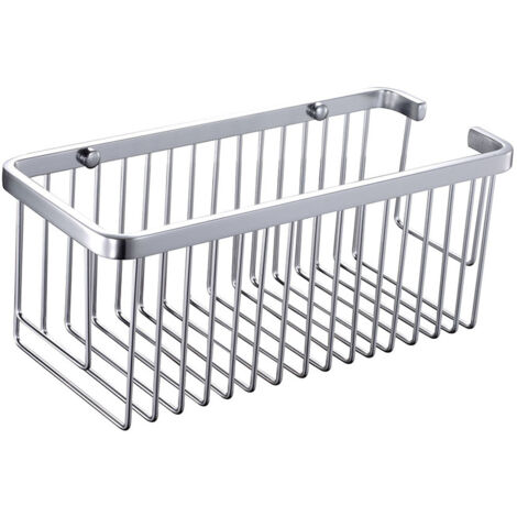 Cesta de ducha rectangular modelo SIR fabricada en aluminio de 30 cm de largo para función portagel. No se oxida. Repuestos originales garantizados Kibath
