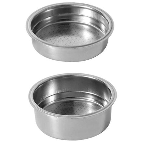 Cesta de filtro presurizada para cafeteras, acero inoxidable, 51 mm, paquete de 2
