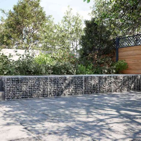 Cesta de gaviones con cubierta hierro galvanizado 500x100x50 cm