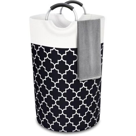Cesta de lavandería, 82L, grande, impermeable, plegable, para ropa sucia, para baño