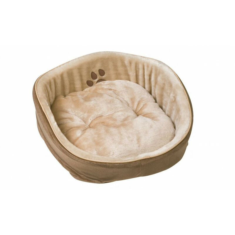 

Cesta de lujo 45 x 45 x 45 x 20 cm beige y marrón para gatos