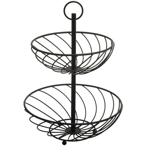 Cesta de metal retorcido de 2 pisos 22 27cm - 5five