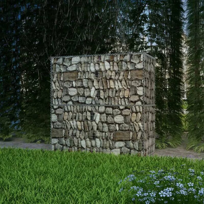 

Cesta de muro de gaviones acero galvanizado 100x50x100 cm