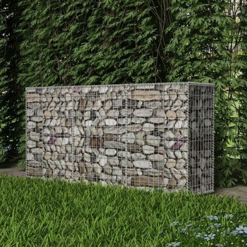 

Cesta de muro de gaviones acero galvanizado 200x50x100 cm