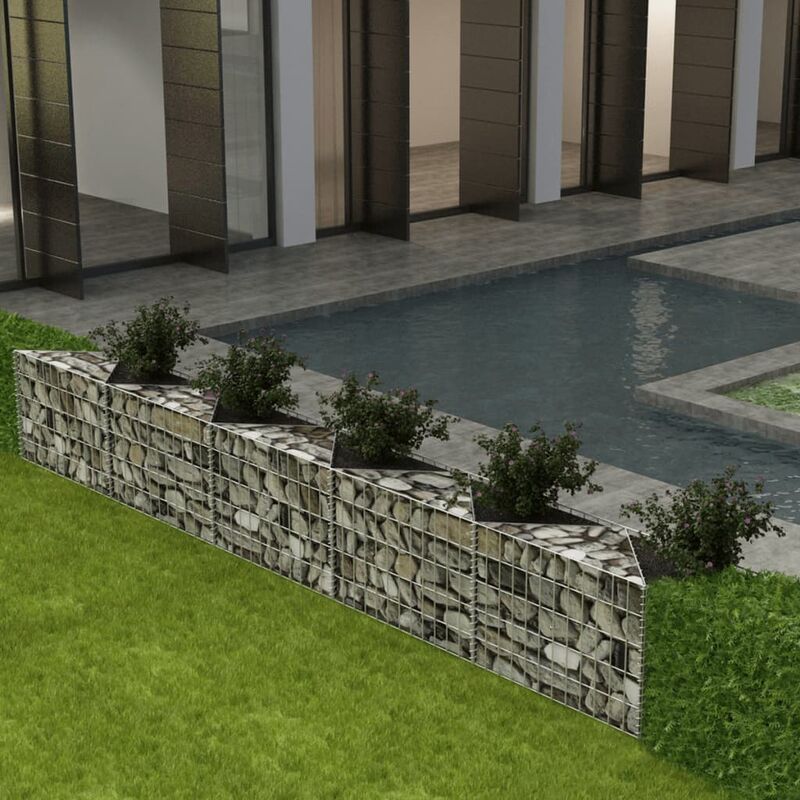 

Cesta de muro de gaviones acero galvanizado 300x30x50 cm