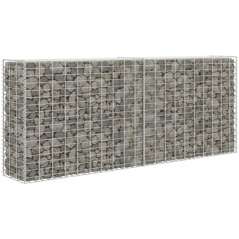 

Cesta de muro de gaviones acero galvanizado 85x30x200 cm