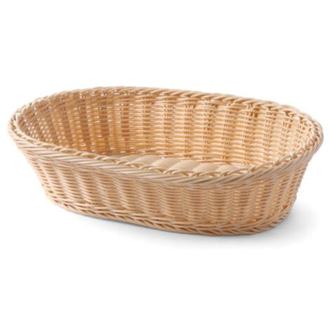 Cesta de pan ovalada de polirratán - Hendi 561003
