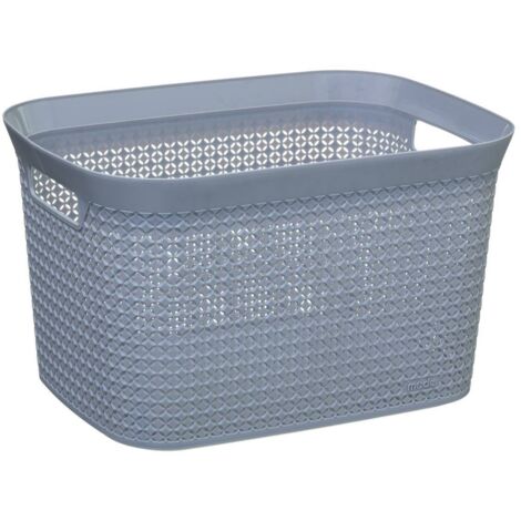Cesta de plástico 25l escandinava gris - 5five