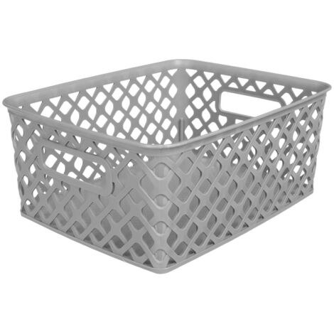 Cesta de plástico 4l folk gris - 5five