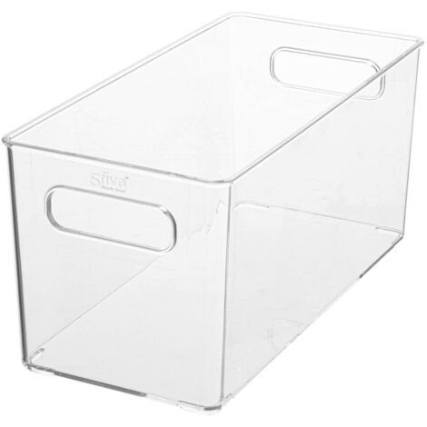 Cesta de plástico transparente selena 15x31cm - 5five