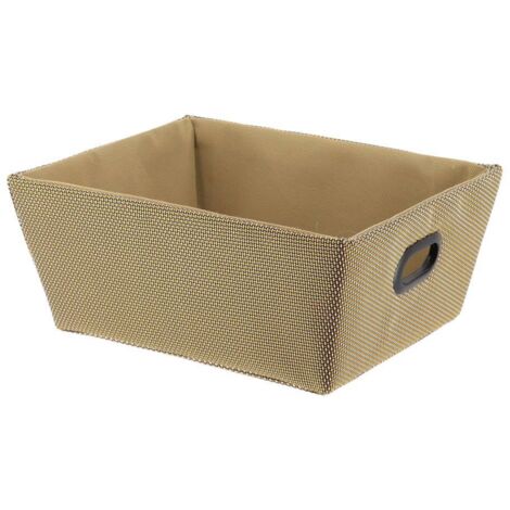 Cesta de poliéster l20.5xw26xh10.5 cm - oro - Tendance
