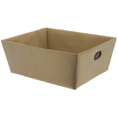 Cesta de poliéster l32.5xd40xh15 cm - oro - Tendance