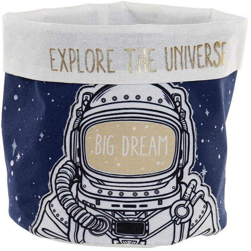 

Cesta DKD Home Decor Big Dream Poliéster Algodón (19 x 19 x 22 cm)