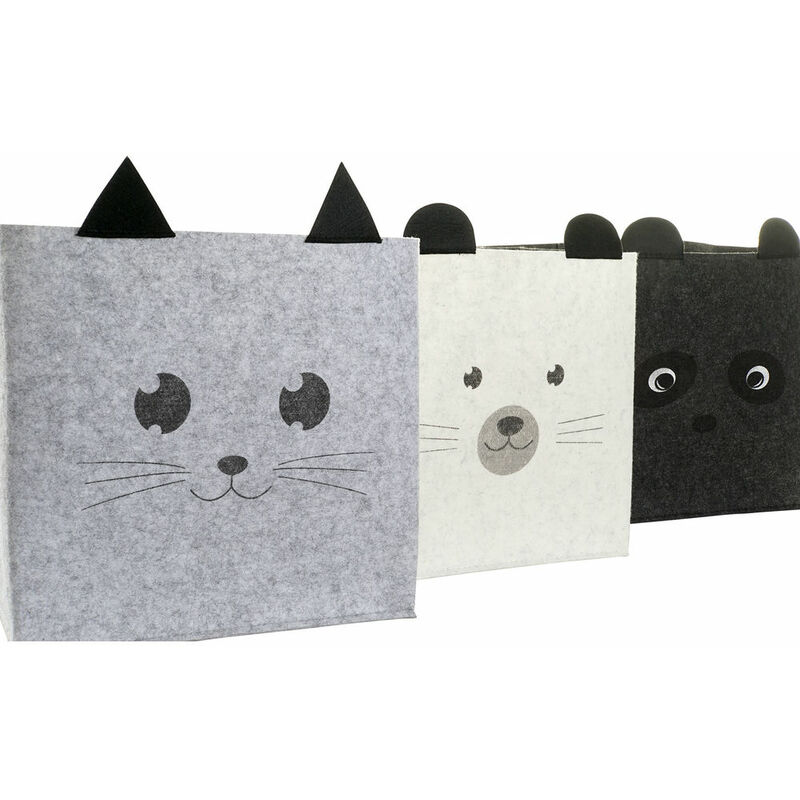 

Cesta DKD Home Decor Fieltro Animales (3 pcs) (32 x 32 x 32 cm)