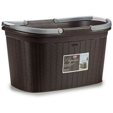 Cesta Elegance con asa Moka 35X58 H 29 Stefanpl