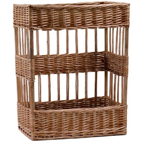 Cesta expositora mimbre rectangular cm38x28h48 - base cm36x26
