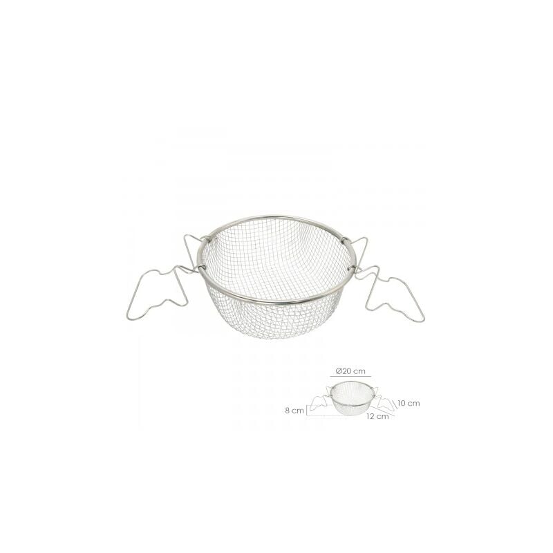 

Cesta freir acero inoxidable con asas Ø 20 cm.