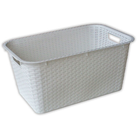 CESTA GIULIETTA 59x38x29 CM BLANCA