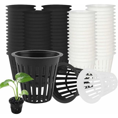 Cesta hidropónica de 30 piezas, cesta hidropónica reutilizable para hidroponía aeropónica, plantación de flores, jardinería