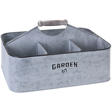 CESTA MACETERO ZINC 35,5x24,5 CM