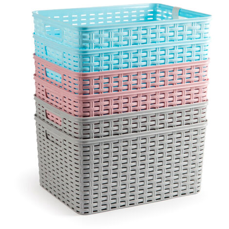 CESTA MIMBRE 38,5x28,5x19 CM SURTIDAS