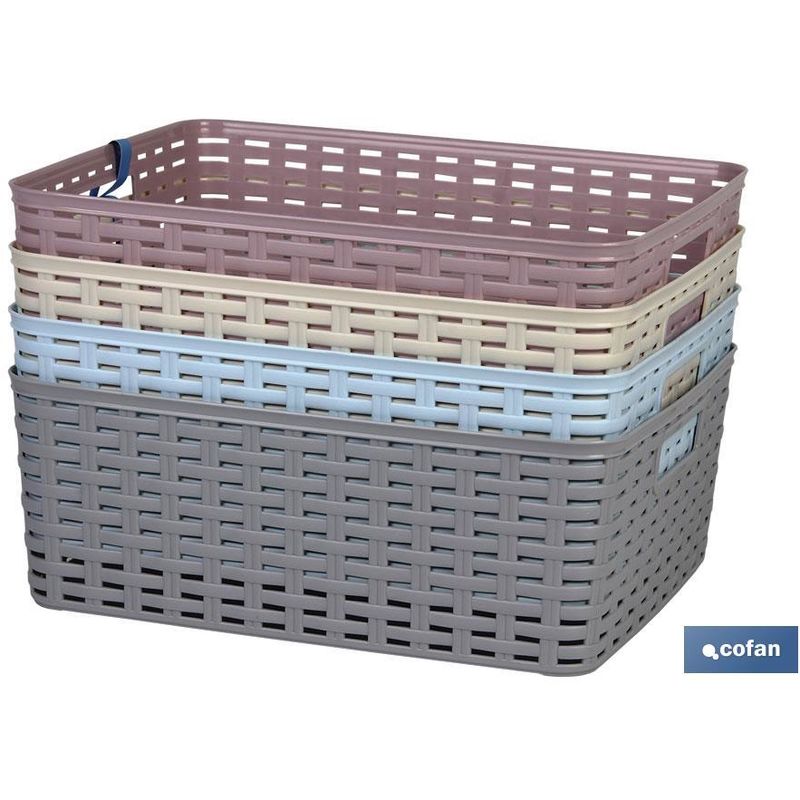 

CESTA MULTIUSOS 12L 36X28cm ROSA PALO - NEOFERR..