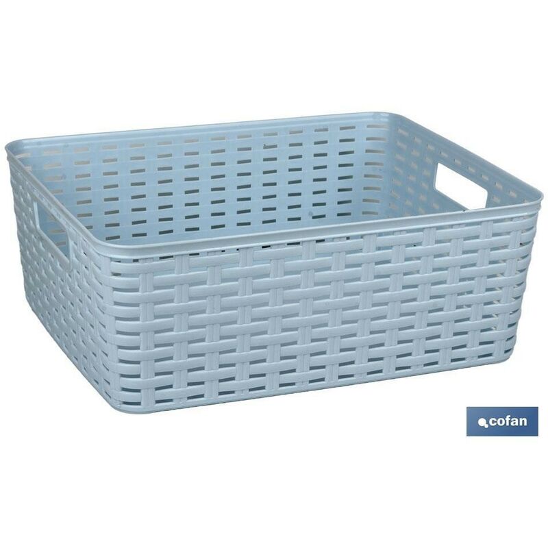 

Cofanhome - CESTA MULTIUSOS AZUL CIELO EN POLIPROPILENO 12L 36X28X13.5CM