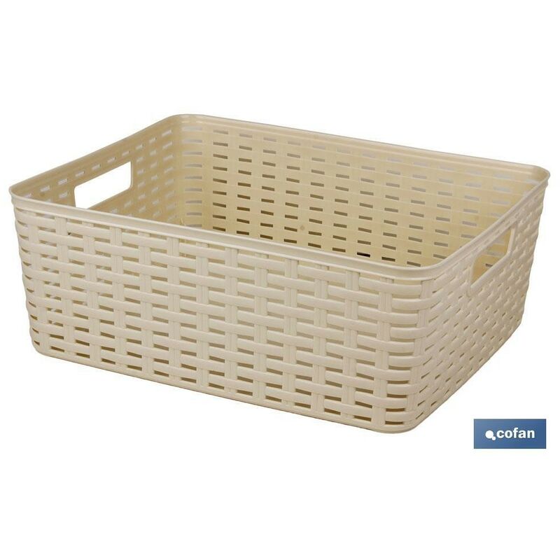 

Cesta Multiusos Beige En Polipropileno 12L 36X28X13.5Cm