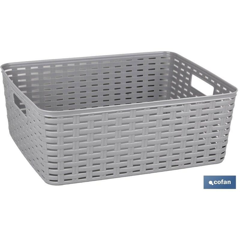 

Cofanhome - CESTA GRIS MULTIUSOS 12L POLIPROPILENO 36X28X13.5CM